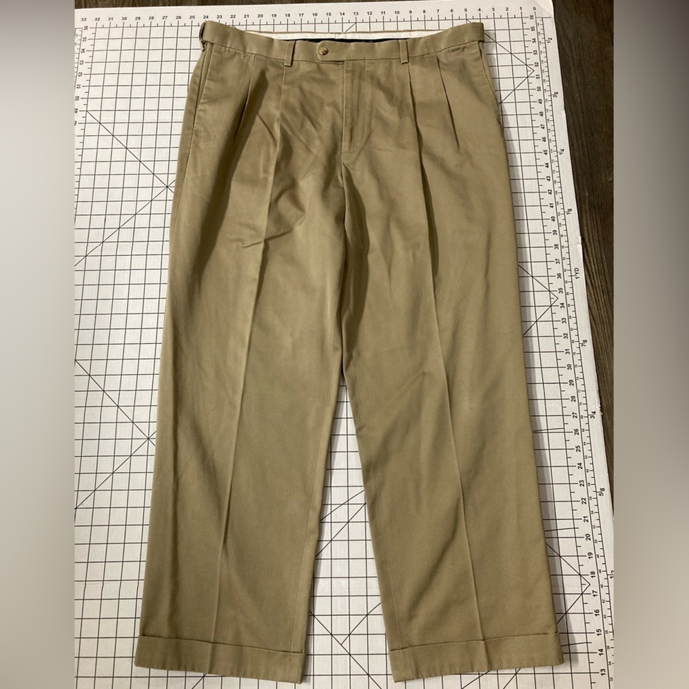 Alan Flusser Men’s Size 38/30‎ Tan Dress Pants